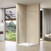 Inloopdouche Van Rijn ST01 Met Zijwand Helder Glas 110-30x200 cm 8 mm Chroom van Rijn