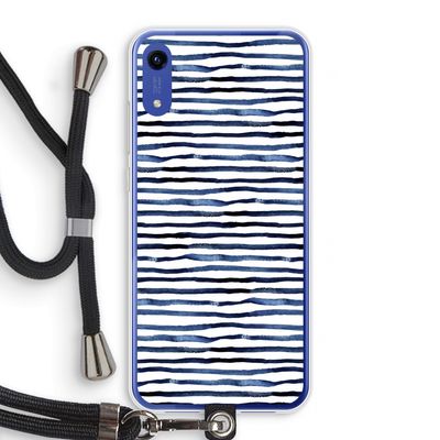 Verrassende lijnen: Honor Play 8A Transparant Hoesje met koord