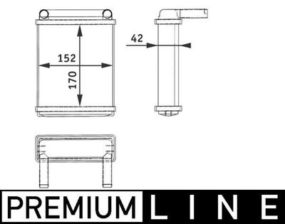 Kachelradiateur, interieurverwarming AH128000P