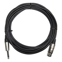 König XLR - 6.35mm audio kabel 4 m XLR (3-pin) Zwart - thumbnail