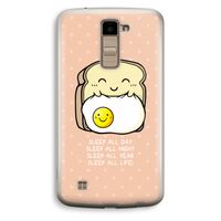 Sleep All Day: LG K10 (2016) Transparant Hoesje