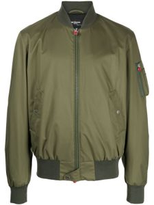 Kiton veste bomber zippée à manches longues - Vert