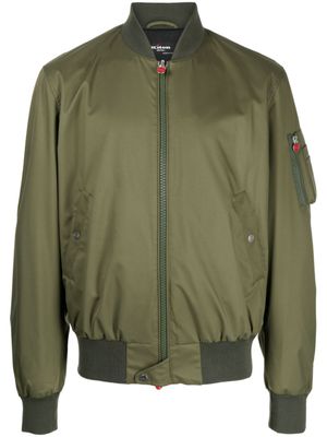 Kiton veste bomber zippée à manches longues - Vert