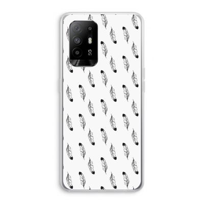 Pluimen: Oppo A94 5G Transparant Hoesje
