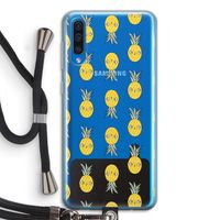 Ananas: Samsung Galaxy A50 Transparant Hoesje met koord