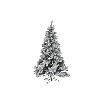 Kerstboom DKD Home Decor Wit Groen Metaal Polyethyleen Besneeuwd 130 x 130 x 218 cm