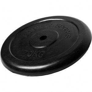 Gorilla Sports Halterschijf - 20 kg - Gietijzer - Rubber - 30 mm