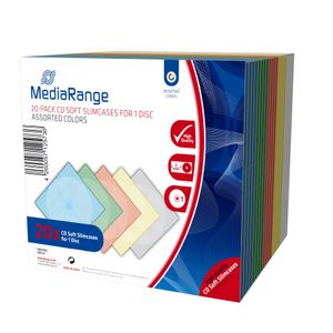 MediaRange BOX37 CD-doosje Slimline doosje 1 schijven Multi kleuren
