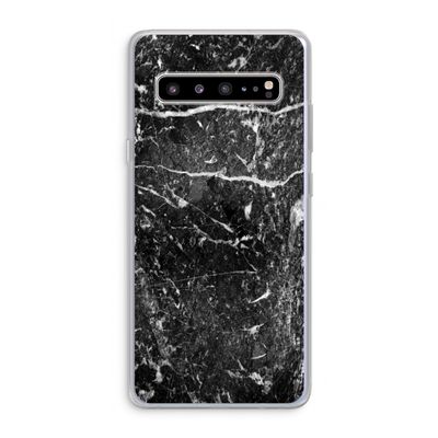 Zwart marmer: Samsung Galaxy S10 5G Transparant Hoesje
