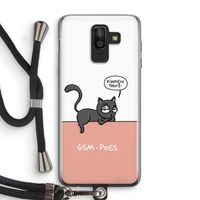 GSM poes: Samsung Galaxy J8 (2018) Transparant Hoesje met koord