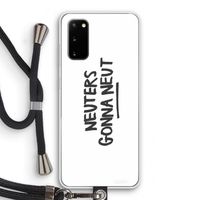 Neuters: Samsung Galaxy S20 Transparant Hoesje met koord