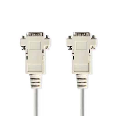 Nedis VGA-Kabel | VGA Male | VGA Male | Vernikkeld | Maximale resolutie: 1024x768 | 2.00 m | Rond | ABS | Ivoor | Label - CCGL59001IV20
