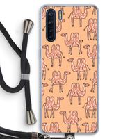 Kameel: Oppo A91 Transparant Hoesje met koord