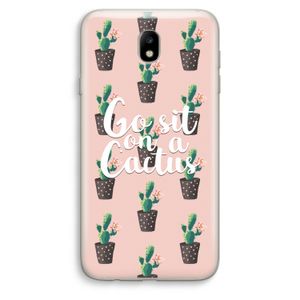 Cactus quote: Samsung Galaxy J7 (2017) Transparant Hoesje
