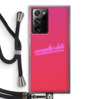 Vice Glow: Samsung Galaxy Note 20 Ultra / Note 20 Ultra 5G Transparant Hoesje met koord
