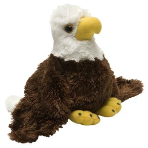 Wild Republic Pluche Amerikaanse zeearend - vogel knuffel - 18 cm - vogels