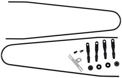 CONTEC spatbordstangen bevestigingsset "splash protect dlx" ct strut set f. splash prot. dlx 48/55mm black