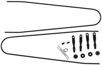 CONTEC spatbordstangen bevestigingsset "splash protect dlx" ct strut set f. splash prot. dlx 48/55mm black