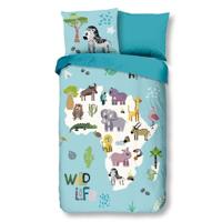 Dekbedovertrek Katoen Wildlife Dieren 140x200 Cm Verkoelend Good Morning - Dekbed-Discounter.nl