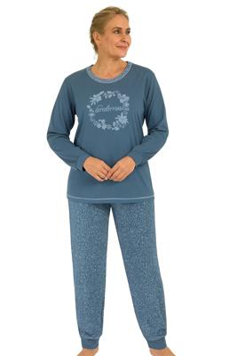 Tenderness dames pyjama Tricot lange mouw - Winter Flower