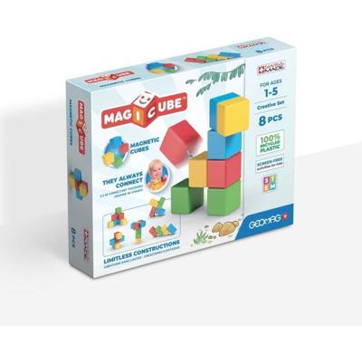 Magnetische constructieset - GEOMAG - Magicube Recycled Creative Set - 8 stuks - Gerecycled plastic - Vanaf 1 jaar