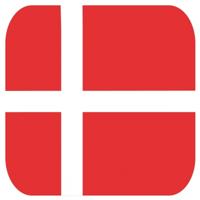 Bierviltjes Denemarken - 30x stuks - vierkant - landenthema - 9 x 9 cm - onderzetter