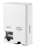Dameshygiënedispenser klein rvs wit mqstb p