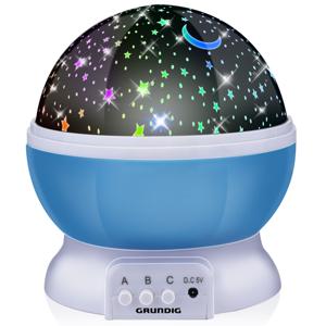 Nachtlamp sterren projector - 3 standen - 360 graden - galaxy projector sterrenhemel - blauw