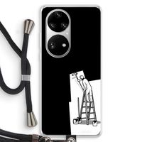 Musketon Painter: Huawei P50 Pro Transparant Hoesje met koord