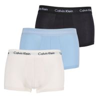 Calvin Klein boxershorts low rise 3-pack blue - thumbnail