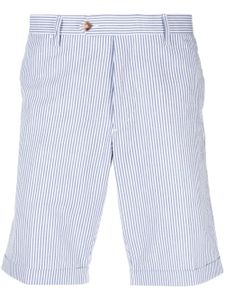 Lardini short chino à rayures - Bleu