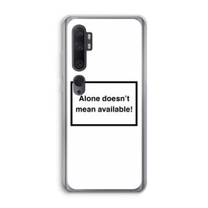 Alone: Xiaomi Mi Note 10 Pro Transparant Hoesje