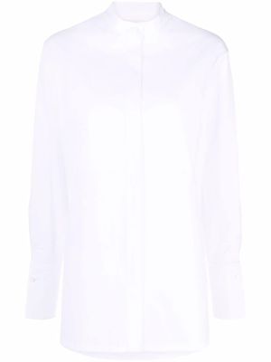 MILA SCHON chemise cintrée à col officier - Blanc