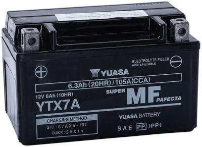 YUASA batterij "ytx7a / ytx7a-bs". battery ytx7a agm