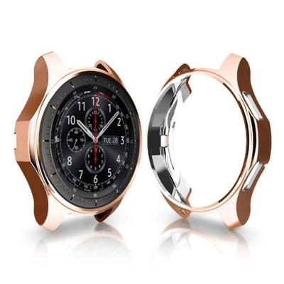 TPU plated schokbestendig Case voor Samsung Gear S3 Frontier SmartWatch 42mm (Rose goud)