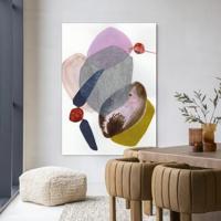 Urban Cotton Wandkleed 'Wings' 145 x 190cm in Frame - black