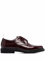 Thom Browne derbies à languette tricolore - Rouge - thumbnail