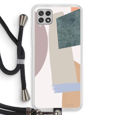 Lindo: Samsung Galaxy A22 4G Transparant Hoesje met koord