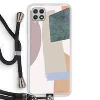 Lindo: Samsung Galaxy A22 4G Transparant Hoesje met koord