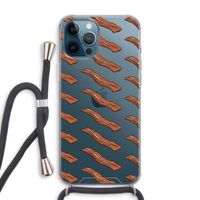Bacon to my eggs #2: iPhone 12 Pro Max Transparant Hoesje met koord