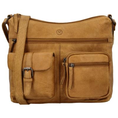 Hide & stitches paint rock crossbodytas-Ocher Yellow