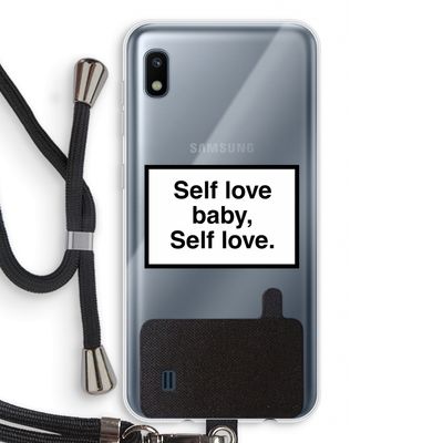 Self love: Samsung Galaxy A10 Transparant Hoesje met koord