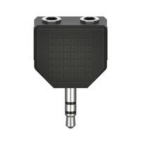 Hama AUDIOADAPTER, 3,5MM JACK - 2 X 3,5MM-JACK KOPPELING, STEREO Wifi adapter Zwart