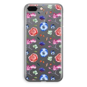 Bloemetjes: iPhone 8 Plus Transparant Hoesje