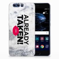Huawei P10 Plus | Siliconen hoesje | met naam Already Taken White
