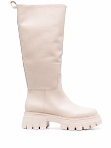 Ash bottes Lucky en cuir - Blanc