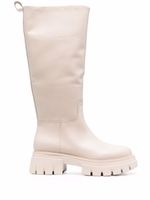 Ash bottes Lucky en cuir - Blanc