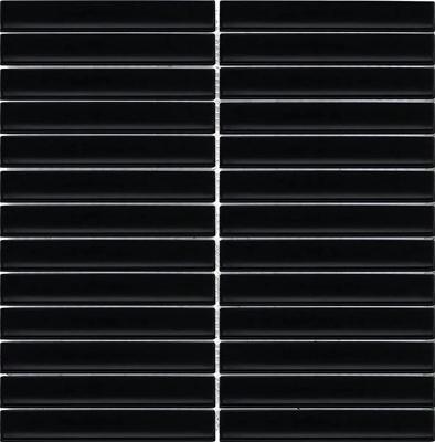 Mozaïek tegels Piano Zwart mat 29,6x29,9 - Rechthoek Wandtegels Geglazuurde porseleinen steengoed