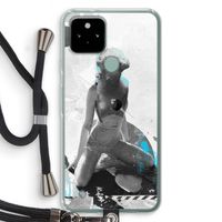 I will not feel a thing: Pixel 5 Transparant Hoesje met koord