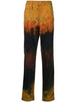 Eckhaus Latta jean droit à effet usé - Multicolore